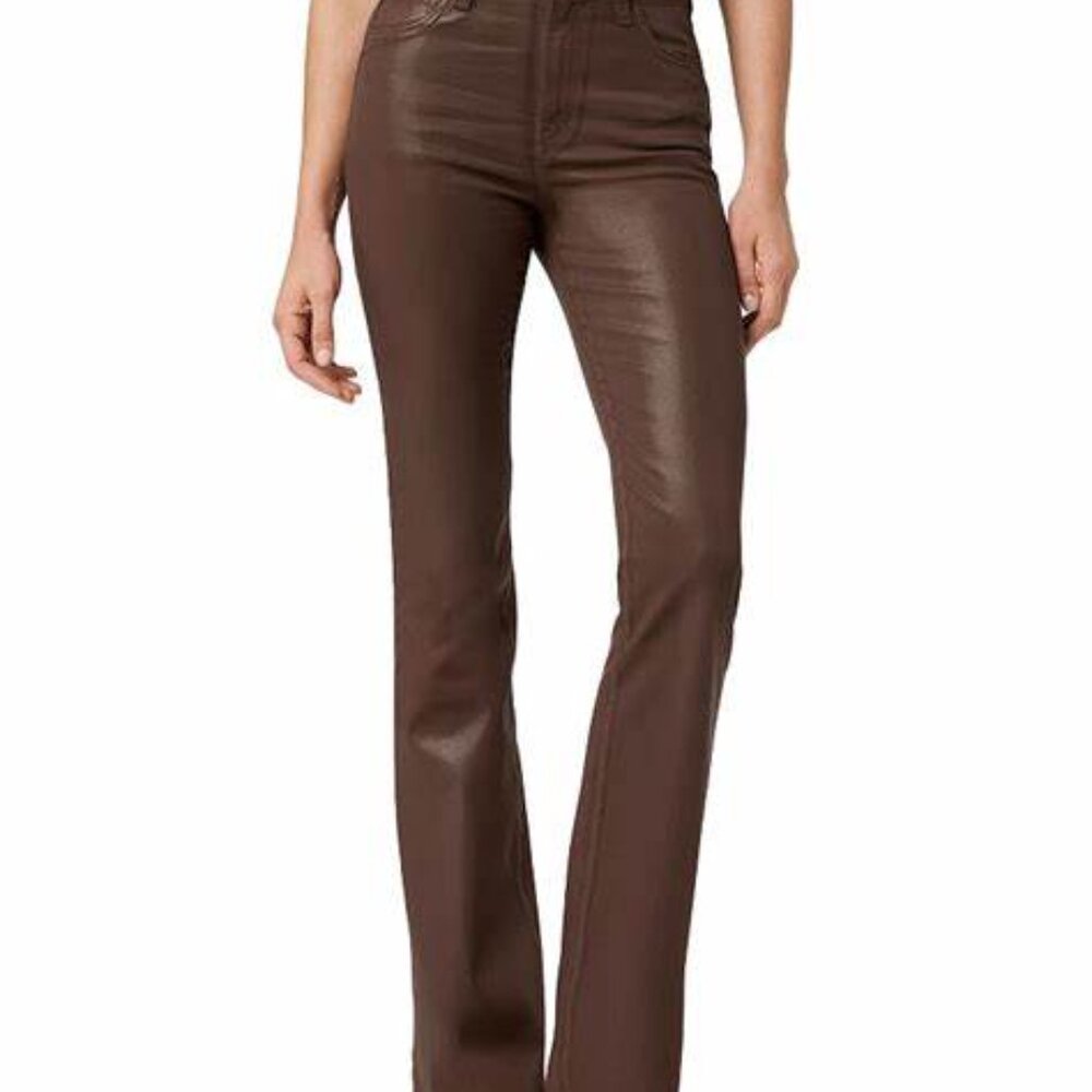 Joe's Jeans - The Hi Honey High Rise Bootcut Coated Jeans - Tiramisu size 33
